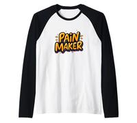 Disfraz de Emblema de Gran Fabricante de Dolor Camiseta Manga Raglan