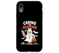 Disfraz de Enfermera de Halloween Lindo Fantasma Que cuida y Asusta Carcasa para iPhone XR