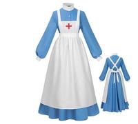 Disfraz de enfermera femenina | Disfraz de Halloween Guerra Vestido de Enfermera Mujer,Accesorios Cosplay de Manga Larga para Eventos Disfraces Fotos Actores Teatro Apasionado