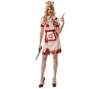 Disfraz De Enfermera Sangrienta Para Damas De Halloween Sexy