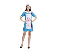 Disfraz de enfermera sangrienta para mujer - Halloween | Traje de fantasía Dress Cosplay para niños, niñas, adolescentes, hombres, mujeres, espectáculos callejeros, fiesta, evento de terror