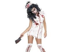 Disfraz De Enfermera Zombie Para Halloween Para Mujeres De Smiffys