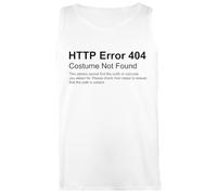 Disfraz De Error Http 404 Camiseta Sin Mangas Camiseta Blanca Sin Mangas para Mujer