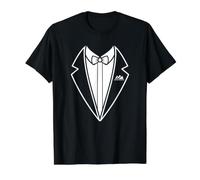 Disfraz de Esmoquin de Agente Secreto para niños Camiseta gráfica económica, Hombre, Negro, M