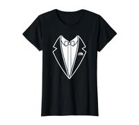 Disfraz de Esmoquin de Agente Secreto para niños Camiseta gráfica económica, Mujer, Negro, M