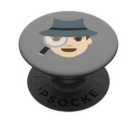 Disfraz de espía Privado de Detective PopSockets PopGrip Adhesivo