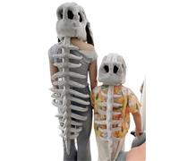 Disfraz De Esqueleto De Dinosaurio Realista En 3D, Diseño De Calavera En 3D, Accesorios For Cosplay.(Children's+Adult Version)