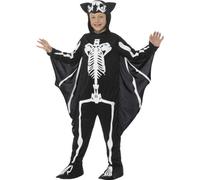 Disfraz De Esqueleto De Murciélago Para Halloween Niños 4-12