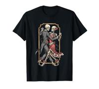 Disfraz de Esqueleto de Tango para Halloween, Bailarines espeluznantes Bailando Amor Camiseta