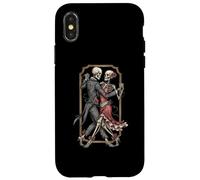 Disfraz de Esqueleto de Tango para Halloween, Bailarines espeluznantes Bailando Amor Carcasa para iPhone X/XS