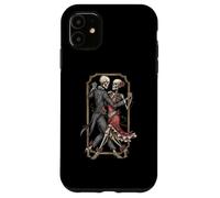 Disfraz de Esqueleto de Tango para Halloween, Bailarines espeluznantes Bailando Amor Carcasa para iPhone 11