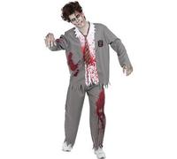 Disfraz de estudiante zombie hombre M