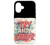 Disfraz de ética empresarial para amantes del habla de prueba y error Carcasa para iPhone 16