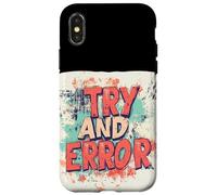 Disfraz de ética empresarial para amantes del habla de prueba y error Carcasa para iPhone X/XS