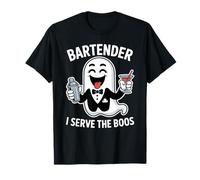 Disfraz de Fantasma de Camarero para Halloween I Serve The Boos para Hombres y Mujeres Camiseta