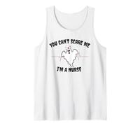 Disfraz de Fantasma de Halloween You Can't Scare Me I'm a Nurse Camiseta sin Mangas