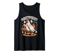 Disfraz de Fantasma de Pollo de Aves de Corral para Halloween Camiseta sin Mangas