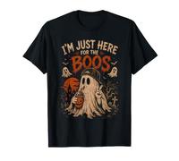 Disfraz de Fantasma Divertido de Halloween con Texto en inglés I'm Just Here For The Bo Camiseta