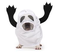 Disfraz De Fantasma para Gatos Y Perros Pequeños, Atuendo De Espíritu De Disfraces De Mascota De Halloween Ajustable para Mascotas | Ideal para Fiestas De Hallowenn, Fotos Y Disfraz