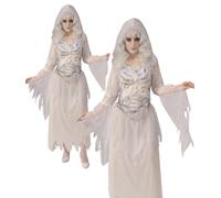 Disfraz De Fantasma Para Mujer Fantasmal De Halloween Reino Unido 6-18