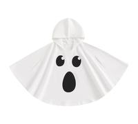 Disfraz de fantasma para niños pequeños, capa de fantasma con capucha, disfraces de Halloween para niños, trajes de cosplay para bebés y niñas, adecuados para una altura de 80 cm/31, 5 pulgadas..Disfr