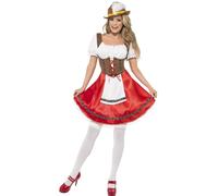 Disfraz De Fiesta Alemán Para Damas Adultas Bavarian Wench Oktoberfest S-XL