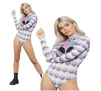 Disfraz De Fiesta De Cuerpo Entero De Alienígena Espacial Para Damas Sexy