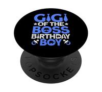Disfraz de Fiesta de cumpleaños de Gigi of The Boss como una Abuela jefa PopSockets PopGrip Adhesivo