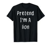 Disfraz de Fiesta de Halloween de simulación Soy un león Camiseta