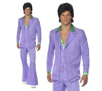 Disfraz De Fiesta Morado De John Travolta De Los Años 70