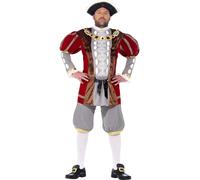 Disfraz De Fiesta Para Adultos Rey Enrique VIII 8º Tudor Medieval Histórico