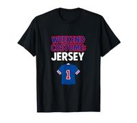 Disfraz de Fin de Semana: Novedad del Humor de los Padres de Jersey Sports Camiseta