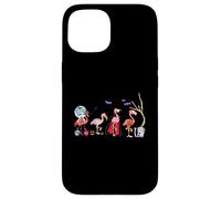 Disfraz de Flamenco Rosa para Halloween, Bruja, Vampiro, Momia Carcasa para iPhone 15