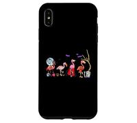 Disfraz de Flamenco Rosa para Halloween, Bruja, Vampiro, Momia Carcasa para iPhone XS MAX