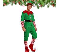 Disfraz de gallina navideña, disfraz de elfo para niños,Disfraces de Santa's Helper para hombres y mujeres | Traje de de vacaciones para niños, adultos, cosplay navideño
