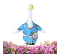 Disfraz De Ganso De Porche - Traje De Estatua Hawaiana De 5.29 Oz, Camisa Decorativa De Ganso De Césped, Ropa De Decoración De Patio De Temporada, Linda Exhibición De Jardín Para Navidad, De Pa