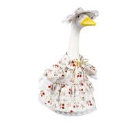 Disfraz de ganso para niños - 58 cm de largo de primavera pastoral, encantador disfraz decorativo con sombrero a juego, bonito accesorio de decoración, diseño de tela suave con ajuste ajustable