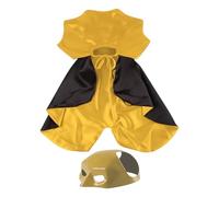 Disfraz de gato de Halloween, capa de diablo para perros y gatos pequeños a medianos, capa transpirable para actividad, fiesta de cumpleaños, juego en interiores, salidas, celebraciones de vacaciones