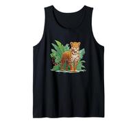 Disfraz de Gato de la Selva brasileña con Gran Jaguar Camiseta sin Mangas