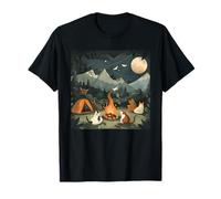 Disfraz de gato de luna llena para noches divertidas en la naturaleza Camiseta