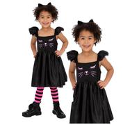 Disfraz De Gato Para Niña Pequeña Conjunto Elegante De Gatito Bonito 1-6 Años