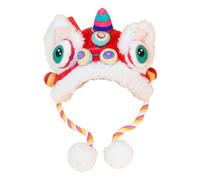 Disfraz de gato - Sombrero de Año Nuevo chino, sombrero para mascotas para clima frío | Tocado de gato, ropa para cachorros, disfraz para mascotas con encanto irresistible, gorro para perro, gorro
