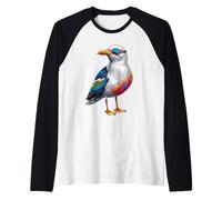 Disfraz de gaviota para verano y aves marinas, gaviota de arenque marino Camiseta Manga Raglan