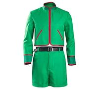 Disfraz de Gon Freecss para Hombre Halloween Carnival Hunter Chaqueta de Manga Larga Shorts Conjunto Completo Verde, XS