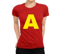 Disfraz de grupo de ardilla con letras A S T, disfraz de carnaval para hombres y mujeres, camiseta, S