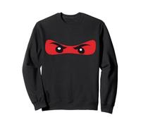 Disfraz de Guerrero Divertido para Artes Marciales y Karate de Ojos Ninja Rojos Sudadera