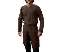 Disfraz de Guerrero Vikingo Medieval, Parte Superior de Caballero, Fiesta Temática, Carnaval, Adultos, Uniforme, Ropa Vintage Renacentista