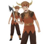 Disfraz De Guerrero Vikingo Para Niños Medievales De 4 A 12 Años