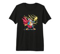 Disfraz de Guitarra eléctrica de Rock con héroe Genial en Capa Camiseta Premium