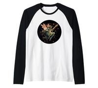 Disfraz de hada Groovy tocando una melodía de guitarra salvaje Camiseta Manga Raglan